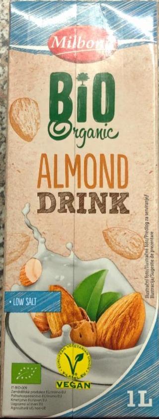 Fotografie - Bio organic almond drink (bio mandlový nápoj) Milbona