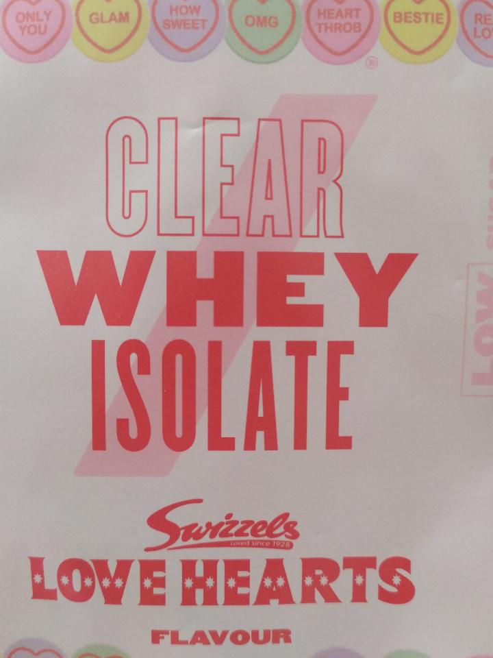 Fotografie - Clear Whey Isolate Love Hearts Myprotein