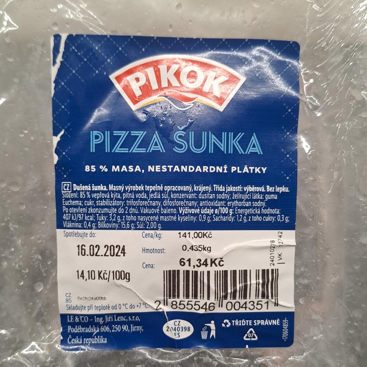Fotografie - Pizza šunka Pikok