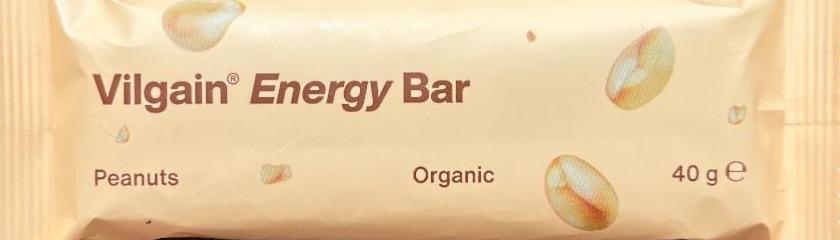 Fotografie - Energy Bar Peanuts Organic Vilgain