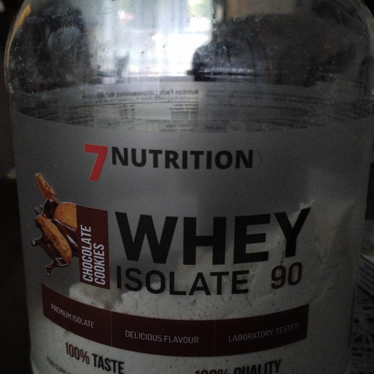 Fotografie - Whey isolate 90 Chocolate cookies 7Nutrition