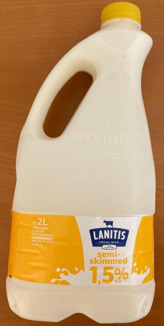 Fotografie - Fresh semi-skimmed milk 1,5% Lanitis