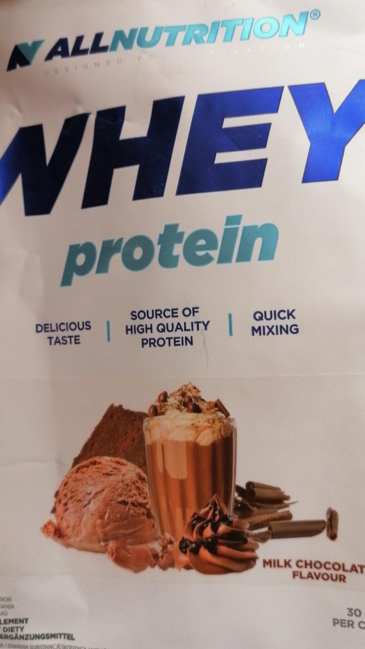 Fotografie - Allnutrition whey protein Milk chocolate flavour