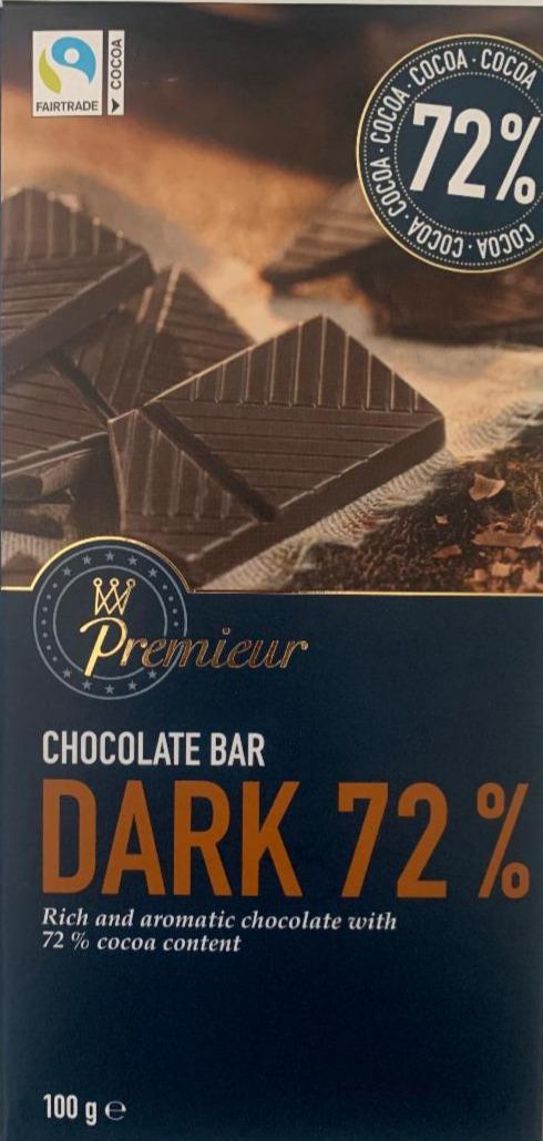 Fotografie - Chocolate Bar Dark 72% Premieur