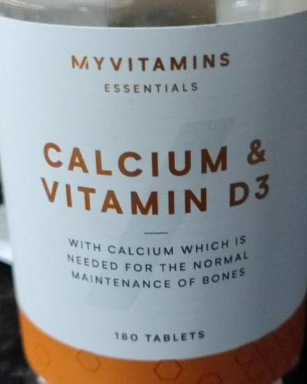 Fotografie - MyVitamines Calcium & Vitamin D3