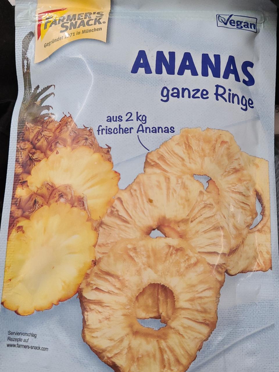Fotografie - Ananas ganze Ringe Farmer's snack