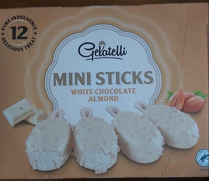 Fotografie - Mini Sticks White Chocolate Almond Gelatelli