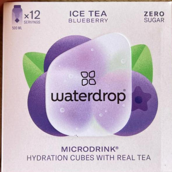 Fotografie - Ice Tea Blueberry Microdrink Waterdrop
