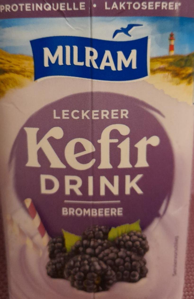 Fotografie - Leckerer Kefir drink brombeere Milram