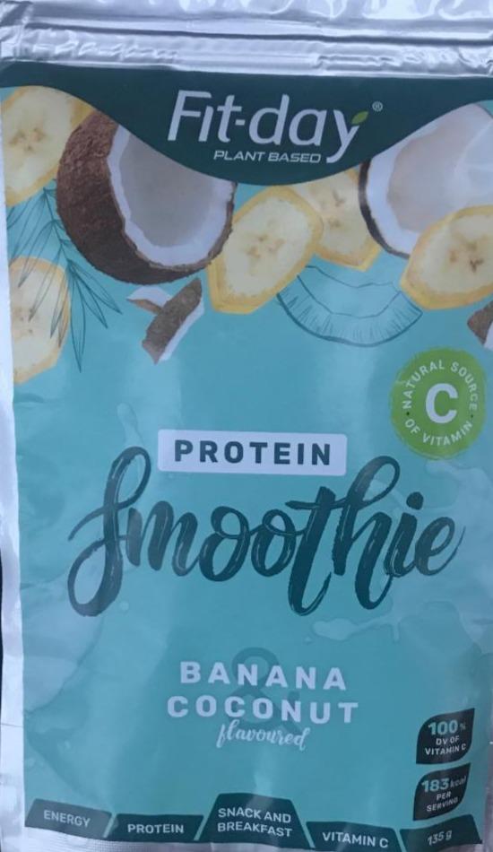 Fotografie - Protein Smoothie banana coconut Fit-day