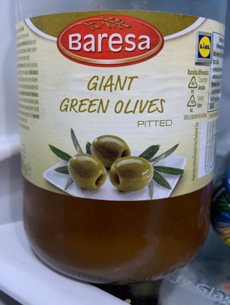 Fotografie - Giant green olives pitted (zelené olivy obří bez pecek) Baresa
