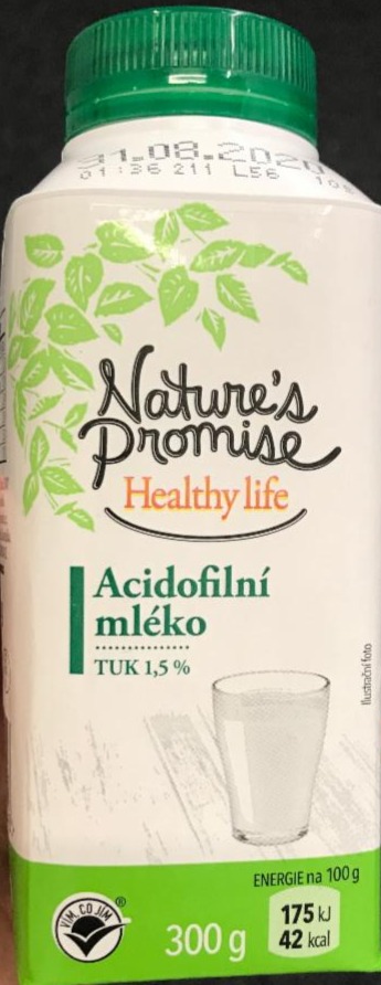 Fotografie - Acidofilní mléko 1,5% Nature's Promise