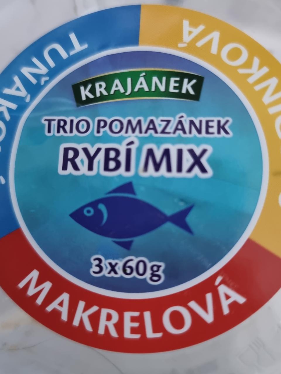 Fotografie - Trio pomazánek Rybí mix Krajánek