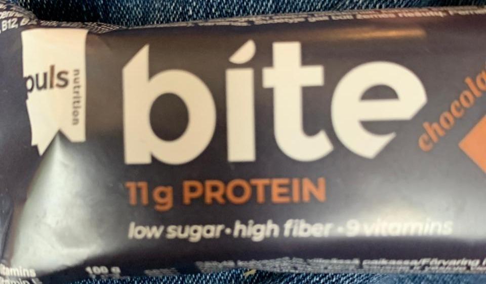 Fotografie - Protein bar Bite chocolate Puls nutrition