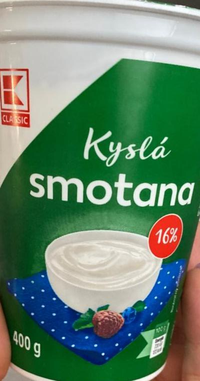 Fotografie - Kyslá smotana 16% K-Classic