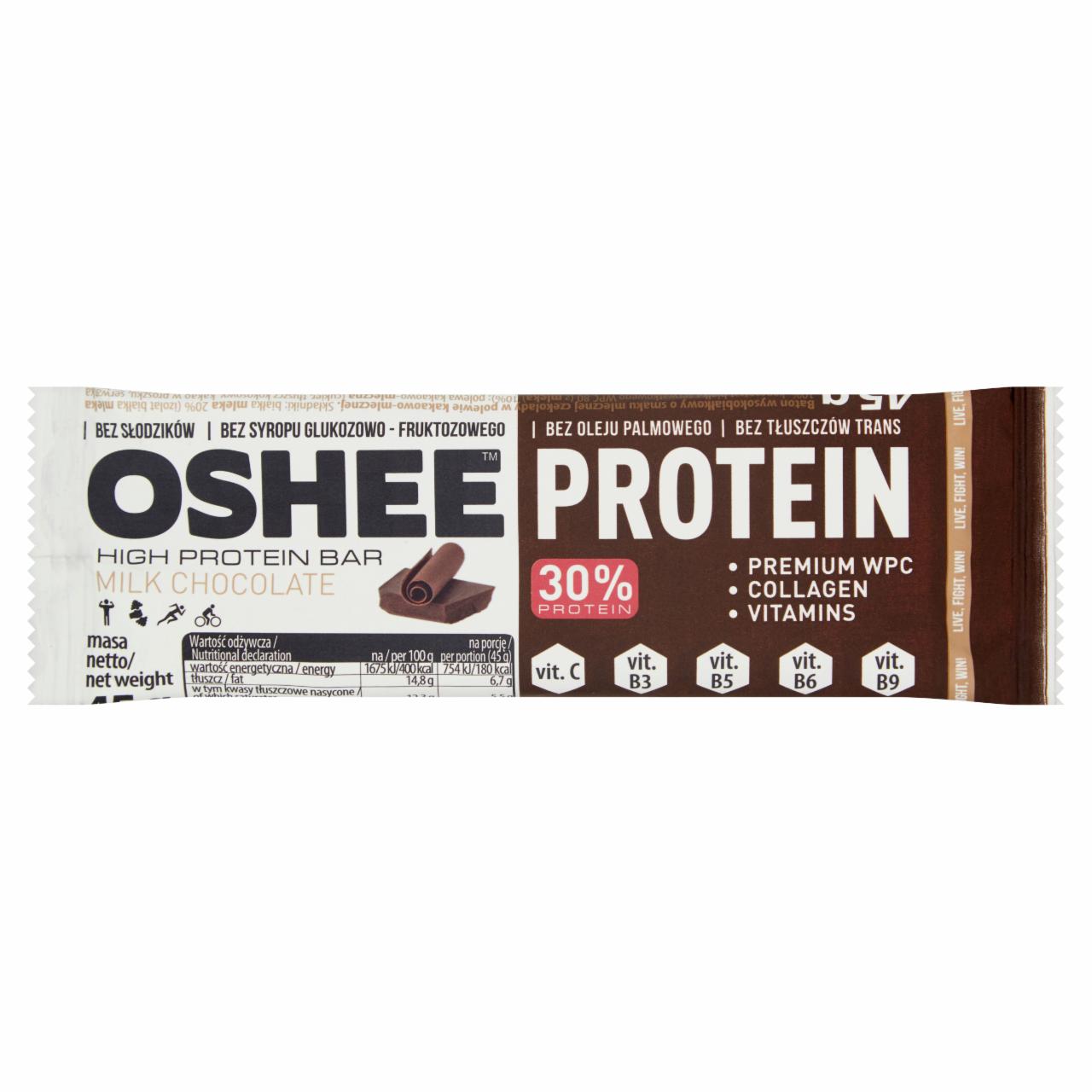 Fotografie - Oshee high protein bar chocolate