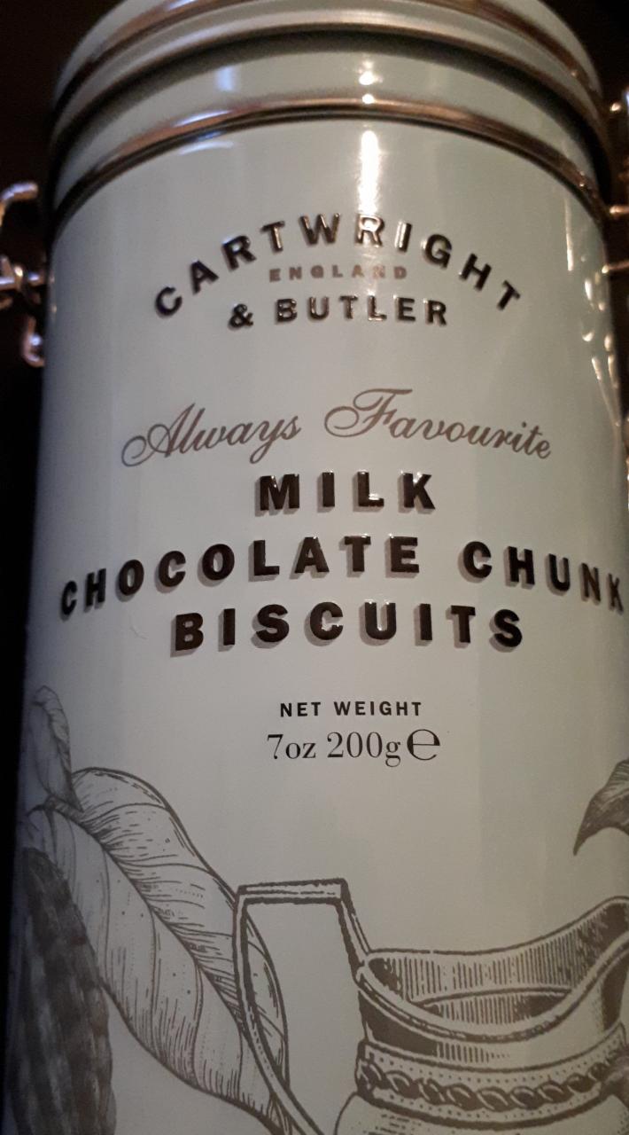 Fotografie - Milk Chocolate Chunk Biscuits Cartwright & Butler