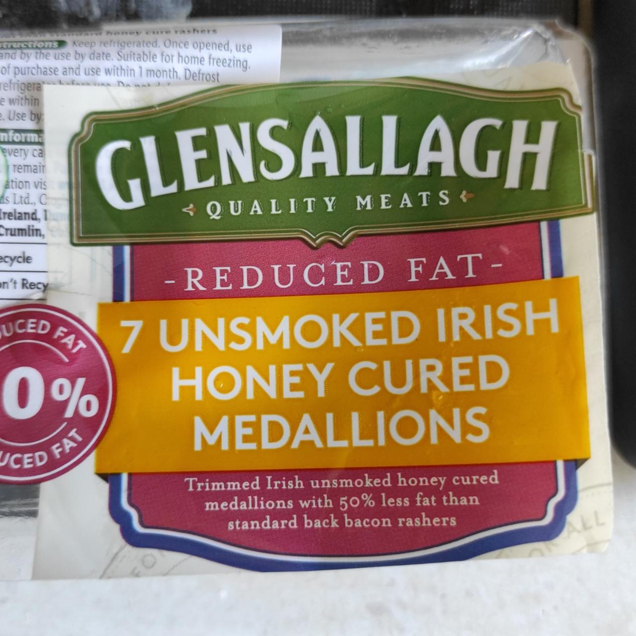 Fotografie - Reduced Fat 7 Unsmoked Irish Honey Cured Medallions Glensallagh