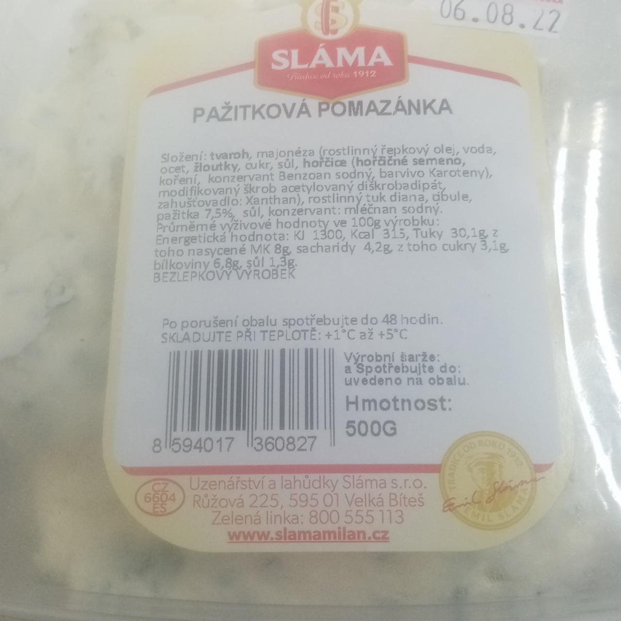 Fotografie - Pažitková pomazánka Sláma