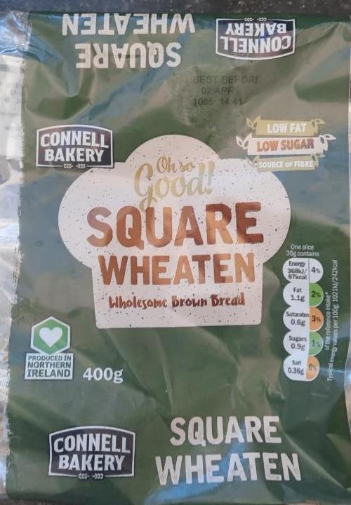 Fotografie - square wheaten wholesome Brown bread