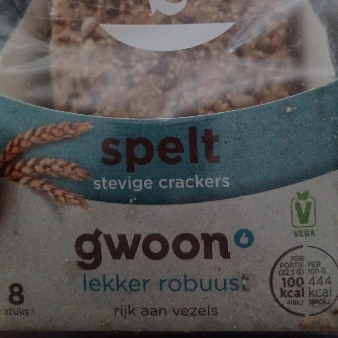 Fotografie - Spelt stevige crackers G'woon