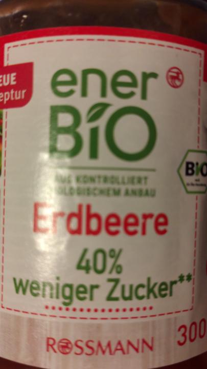 Fotografie - Erdbeere 40% weniger zucker EnerBio