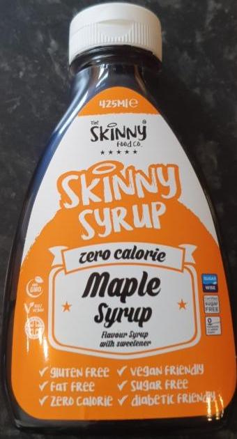 Fotografie - Syrup Zero Calorie Maple syrup Skinny Food Co.
