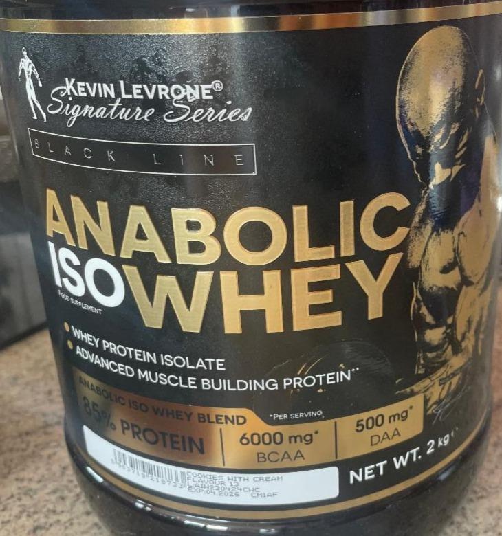 Fotografie - Anabolic Iso Whey Cookies with cream Kevin Levrone