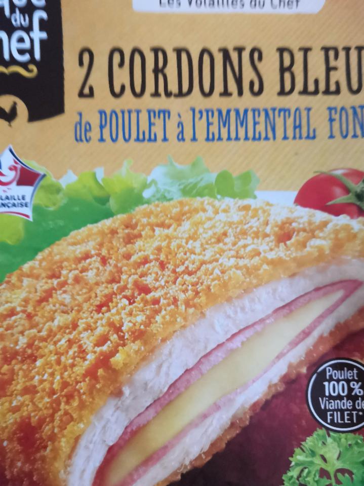 Fotografie - 2 Cordons Bleus de poulet à l'emmental fondu Toque du Chef
