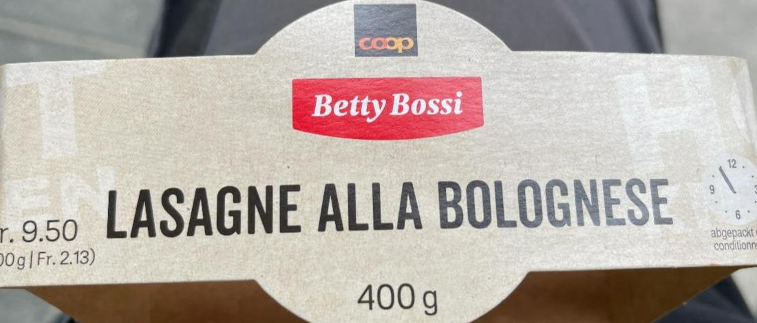 Fotografie - Lasagne alla Bolognese Betty Bossi Coop