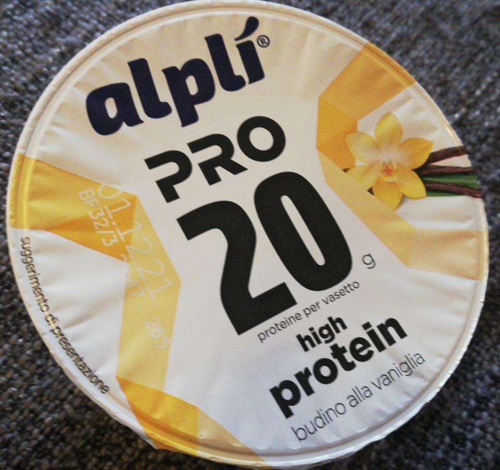Fotografie - PRO 20g high protein budino alla vaniglia Alplí