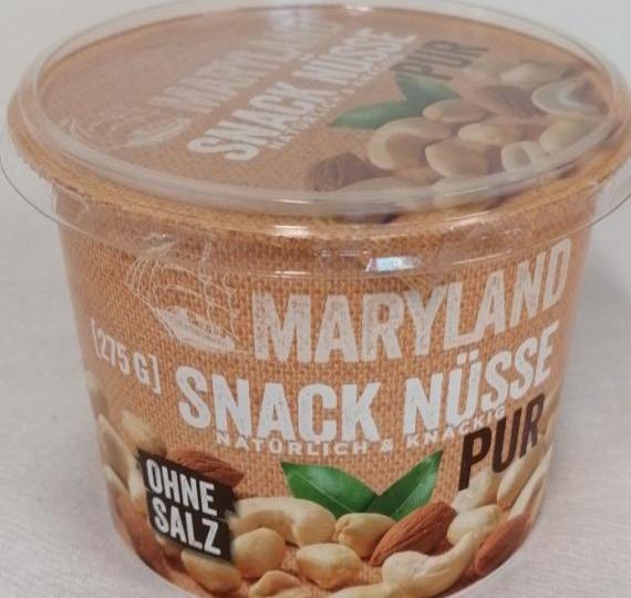 Fotografie - Snack nüsse (oříšky natural s praženými arašídy) Maryland