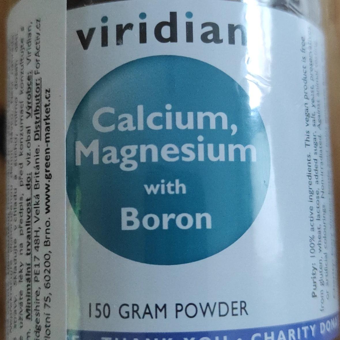 Fotografie - Calcium, Magnesium with Bor Viridian