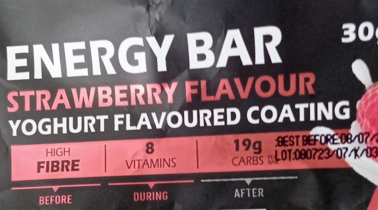 Fotografie - Energy bar Strawberry flavour yoghurt flavoured coating 2Keep Fit