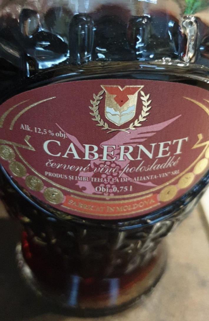 Fotografie - Cabernet červené víno polosladké Gemma