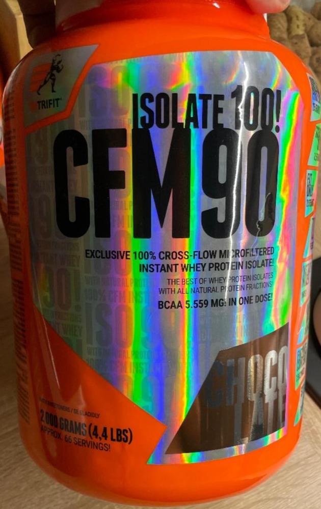 Fotografie - Isolate 100! CFM 90 Instant Whey Protein Chocolate Extrifit