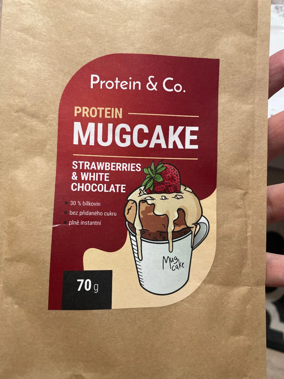 Fotografie - Protein MugCake Strawberry & White Chocolate Protein & Co.