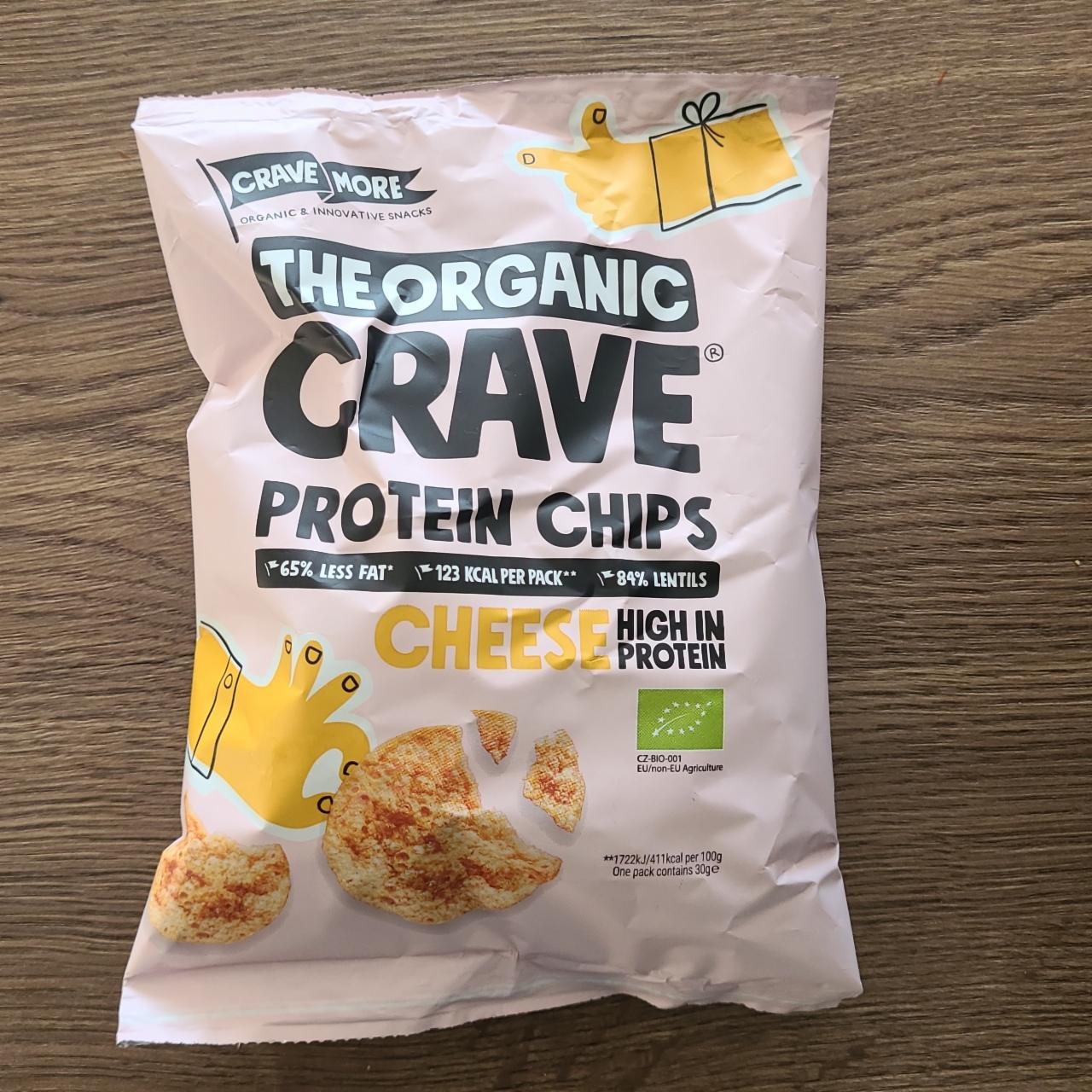 Fotografie - The Organic Crave Protein chips cheese Crave more