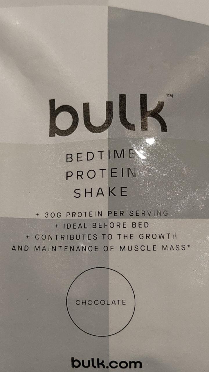 Fotografie - Bedtime protein shake chocolate Bulk