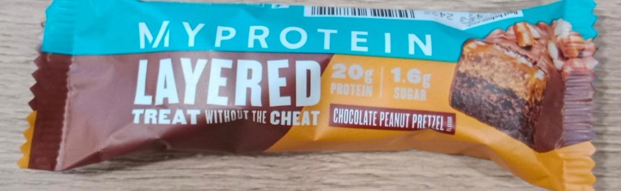 Fotografie - layered chocholate peanut pretzel MyProtein