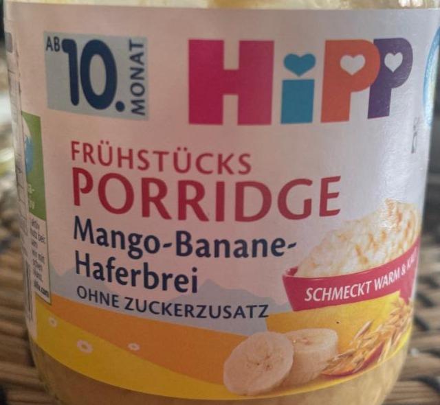 Fotografie - Frühstücks Porridge Mango Banane Haferbrei Hipp