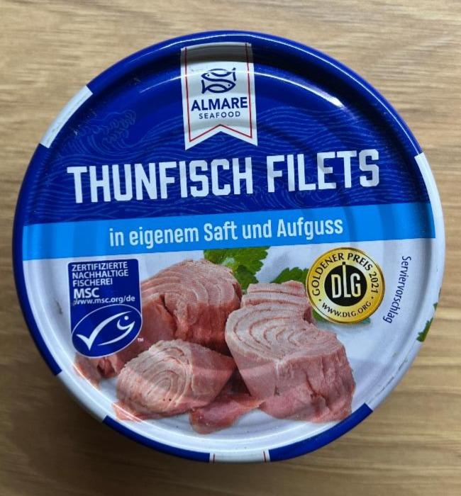 Fotografie - Thunfisch Filets im eigenen Saft und Aufguss Almare Seafood