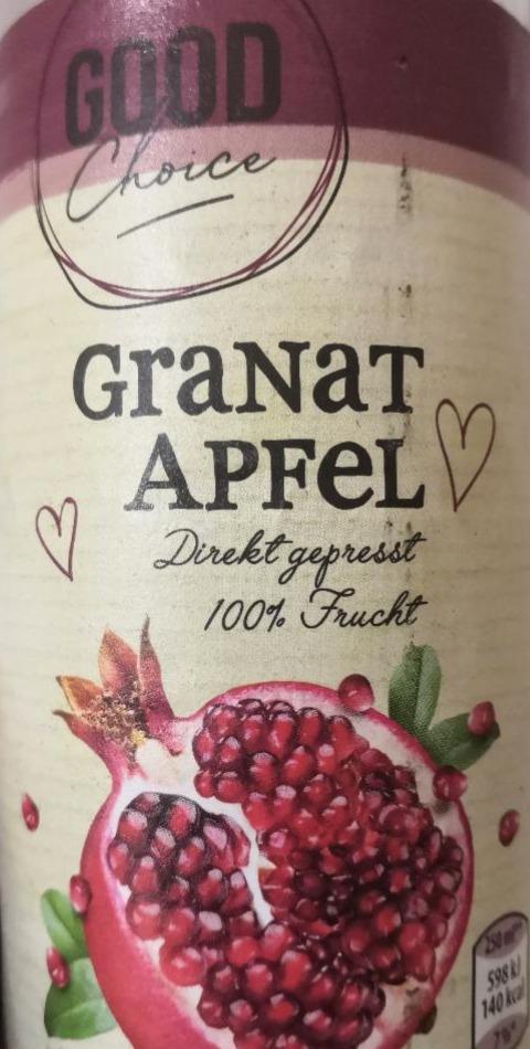 Fotografie - Granat apfel 100% frucht Good choice