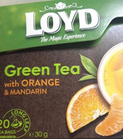 Fotografie - Loyd Green Tea with Orange & Mandarin