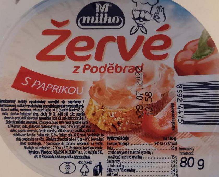 Fotografie - žervé z Poděbrad s paprikou Milko