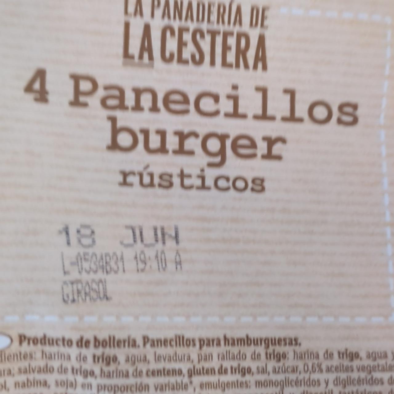 Fotografie - Panecillos burger rústicos La Cestera