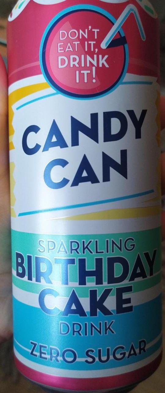 Fotografie - Candy Can Sparkling Birthday Cake Drink Zero Sugar