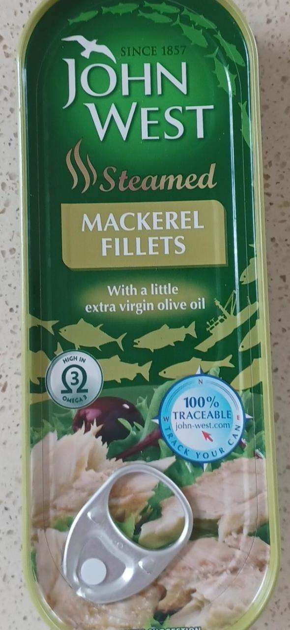 Fotografie - Steamed Mackerel Fillets with a little extra virgin olive oil John West
