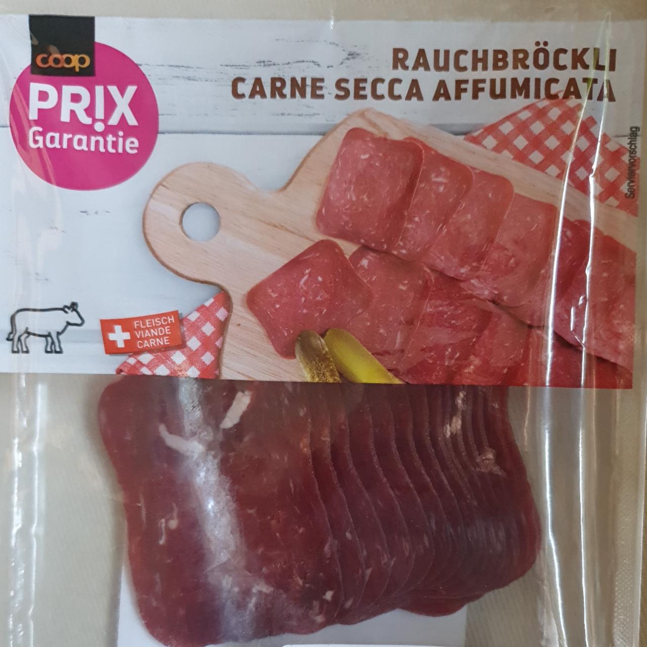 Fotografie - Carne secca affumicata Coop Prix Garantie