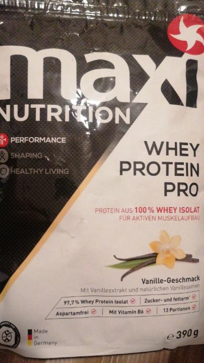 Fotografie - Whey protein pro vanille-geschmack Maxi nutrition